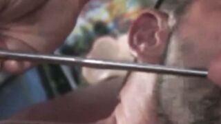 Hot Nick Piston and Ty Hudson take silvery steel sounds in their cock holes