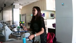 UNFAIR ADVANTAGE Thai Cutie Shows Off Her EightBall Skills... Then Takes It to the Completely Different Green