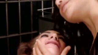 LOCKDOWN LEASHED Abella Dangers StrapOn Smackdown on Savanna Foxs Surrendered Ass!