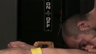 Little pup Leo Forte is pounded by the big man with full strength