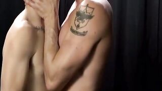 BRAIN ERASERS Unbelievable Loads of Cum Dumped All Over Johnny Fords Dominant Muscle Top physique!