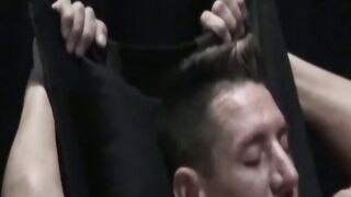 UNBELIEVABLE TWINK Takedown Hung God Tom Bentley destroys Muscular Jax Thirio in a Bareback Bash!