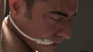 Fit stud Nick Moretti lets hot Luke use electrostimulation on his body