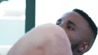 Bearded Jett Rink suffers intense ass stretching thanks to my massive black schlong