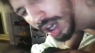 Squirming Ebony Goddess Insatiable Lips Devoured by Gigantic Black Bulge