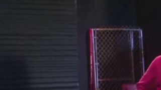 Gorgeous Race Cooper spits on a massive cock before grabbing it and shooting loads