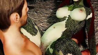 Дриада и Эльфийка трахнули путников  1 серия
