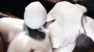 Азиатская шлюха изменяет с большим черным членом и получает оргазм 1 серия
