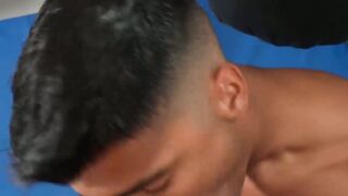 Hunky Jim Fit got his smooth ass fist fucked and drilled by handsome Apollo Fates