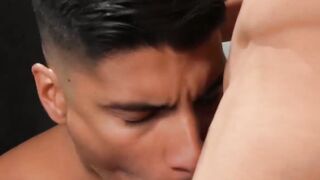 Hunky Jim Fit got his smooth ass fist fucked and drilled by handsome Apollo Fates