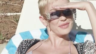 Busty Blonde MILF vs. Hottest TS Pool Cleaner  Insatiable Lust Explodes!