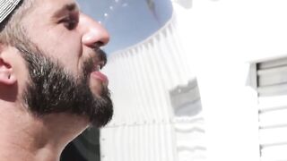 UNLEASH THE BEAST I LICKED BRYCE HARTS HAIRY ASS HOLE TILL HE CUMMED SO HARD HE SWEATED BUCKETS!