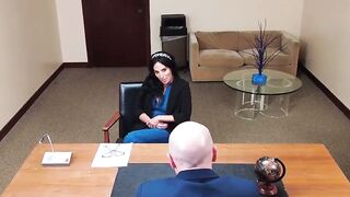 Explosive Office Encounter Hot Teacher Gags on CEOs Mammoth Cock in Explicit POV Exposure