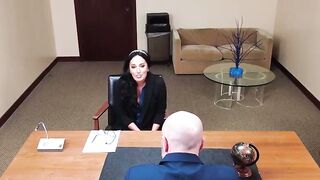 Explosive Office Encounter Hot Teacher Gags on CEOs Mammoth Cock in Explicit POV Exposure