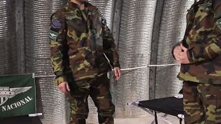 Trebols Sweet Surrender Watch as He Drops to His Knees and Swallows Every Inch of Sergeant Ricks MASSIVE Cock