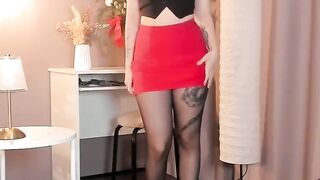 foxylovesyou - sexy redhead webcam model in black pantyhose. 2025-01-29
