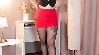 foxylovesyou - sexy redhead webcam model in black pantyhose. 2025-01-29
