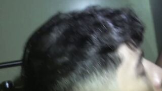 UNLEASHED Jordyns filthy bathroom gangbang  lez and guy on girl rough gangbang