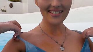 CumFilled Delight Lovita Fates Tiny Feet Get Drenched!
