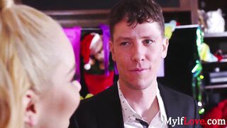 Blonde milf Milf Makes Son's New Year Wish Come True-
