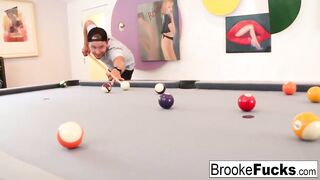 Brooke Brand plays Bae billiards with Vans nuts
