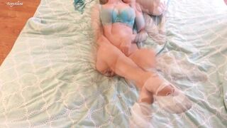 Goddess Ballerina with Crazy Hot Legs Masturbates and Gets Fingering Orgasm.