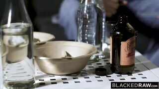 BLACKEDRAW Insatiable Elsa Jean gets spit-roasted by two bbc