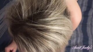 AuntJudys - Beauty 35yo cougar Elle BLOWS YOUR PENIS then