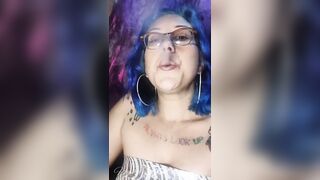 Blue Hair Goddess Dangles Cig