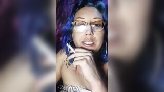 Blue Hair Goddess Dangles Cig