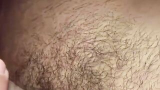 Meaty Latino Gabe worshipping his hairy armpits and hard penis