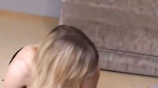 Great lever sucking skills of cutie