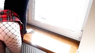 College Dropout Gets Desk-Fucked by Neighbor