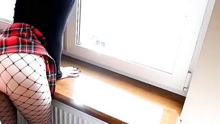 College Dropout Gets Desk-Fucked by Neighbor