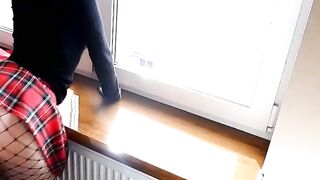 College Dropout Gets Desk-Fucked by Neighbor