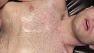 Hairy Maxx Monroe jerks dick while getting dildo fuck with suited master Matthew Figa