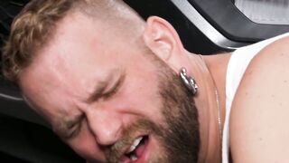 son of a b Josh Mikael gets brutally fisted and dominated by his angry pig of a client, Jim Fit!
