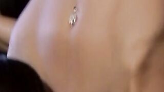 INSATIABLE STUNNER TAKES ON TWO MASSIVE TOYS IN EPIC SANDWICH FUCTION!