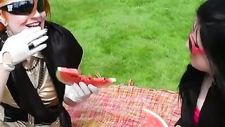MINDBLOWING older lady goes down on young stud and GETS VIOLENTLY DILDOED TILL HER EYES ROLL BACK!