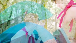 Colton McKeon helps Grey Gold fix his tent and his aching cock