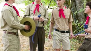 Wildcard Frenzy Outdoor Orgy Ensues When Scout Leader Colton McKeons Naughty Games Go Off the Rails!