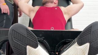 Bradley King loves his first tickle session with Dan Edwards