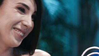 BLOWOUT BIRTHDAY BANG Tiny Teen Tears Apart Trannys New Year with Insane BJ  Anal Frenzy!