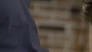 Slutty twink Benjamin Blue offers his tight ass for a rough threesome with a rugged stranger