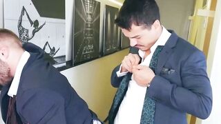 SUITED UP AND READY TO GET DIRTY MINDBLOWING ANAL FANTASY WITH JONATHAN MIRANDA AND DIEGO REYES!