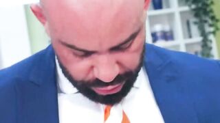 INBOUNDSIZZLING HOTTIE! Bruno Max UNLEASHES HIS MASSIVE BEAST ON Ricky Hards TIGHT, SUITWEARING ASS!
