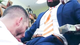 INBOUNDSIZZLING HOTTIE! Bruno Max UNLEASHES HIS MASSIVE BEAST ON Ricky Hards TIGHT, SUITWEARING ASS!