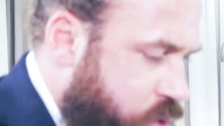 married Mans Tailor Solves All His Problems with a Sloppy Blowjob and a Satisfying Reverse Cowgirl on the Standing Desk  Logan Moore and Franky Fox