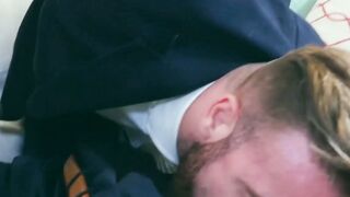 SUITED UP AND READY TO DEPRAVE 2 Corporate Climbers Trade Boardroom Briefs for Bareback Bliss