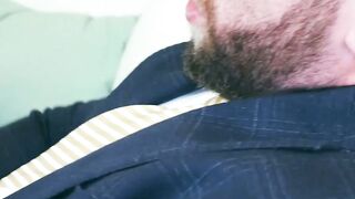 SUITED UP AND READY TO DEPRAVE 2 Corporate Climbers Trade Boardroom Briefs for Bareback Bliss